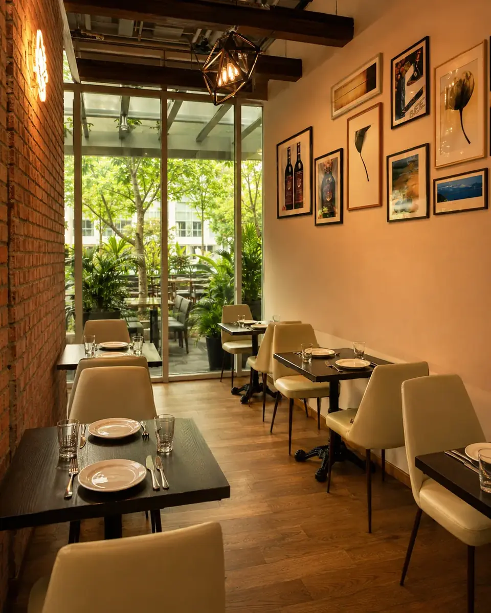 A cosy side-dining corner