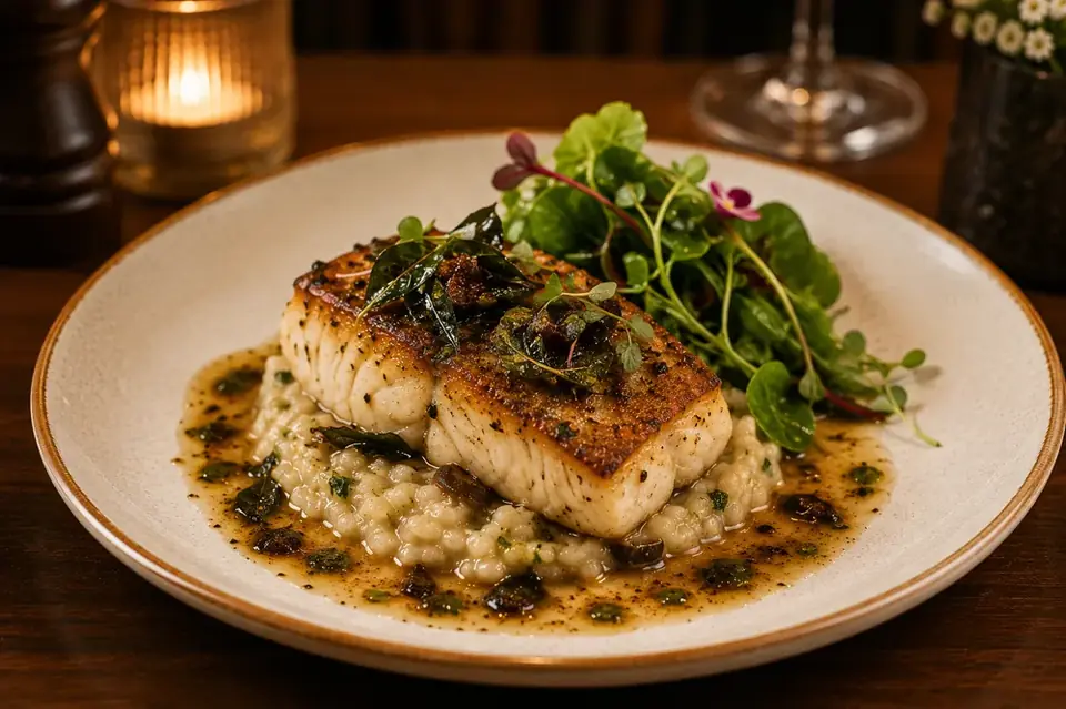 Grand Marina Grilled Cod at CALI Rochester Park